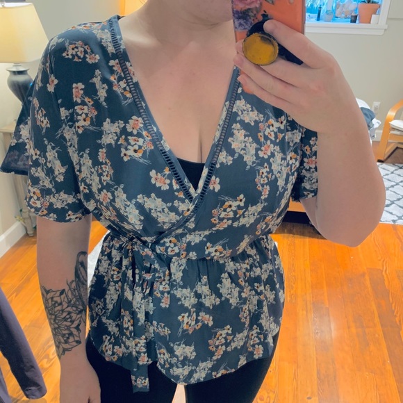 Sienna Sky (Winners) Wrap Blouse - Picture 2 of 2